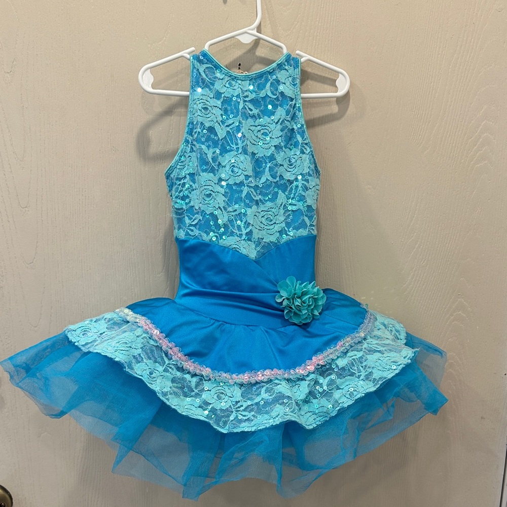 Aqua Lace Kids Dance Costume